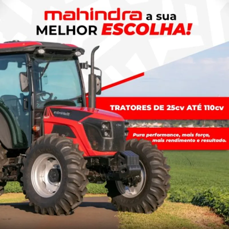 Tratores Mahindra de 25cv até 110cv: pura performance, mais força e rendimento. A sua melhor escolha está na Iropel.